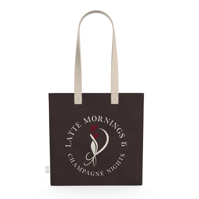 Latte Mornings & Champagne Nights Tote Bag - Stylish Everyday Accessory