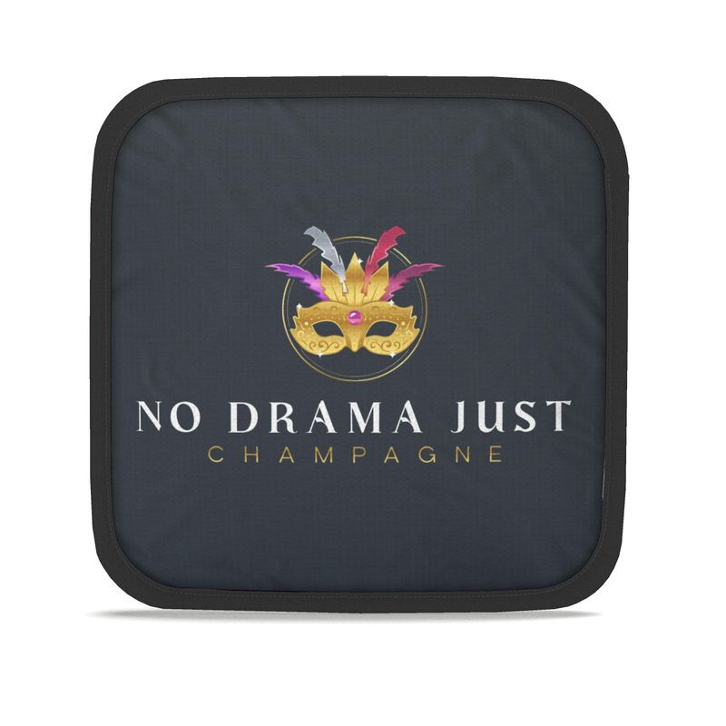 No Drama Just Champagne Set of Two Pot Grabs - Stylish & Fun Kitchen Accessories