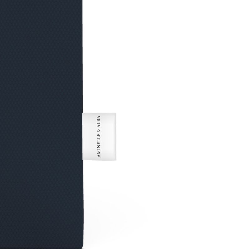 Chic Navy Tote Bag: No Drama Just Champagne Design