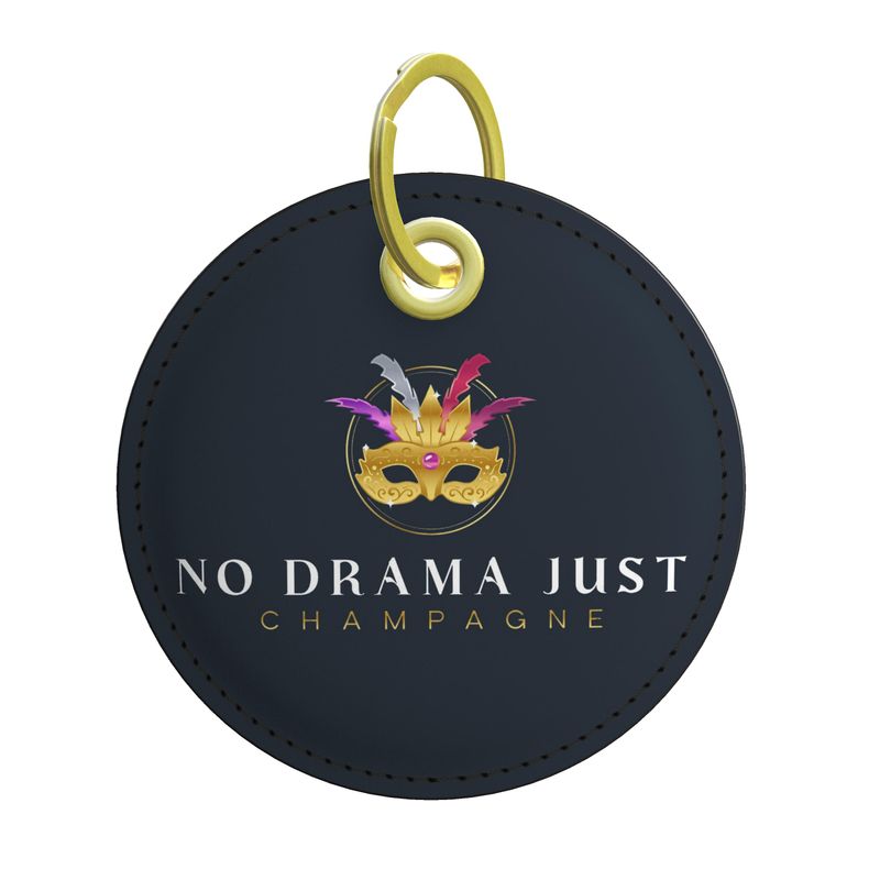 No Drama Just Champagne Key Ring | Ideal Present for Wine Enthusiasts