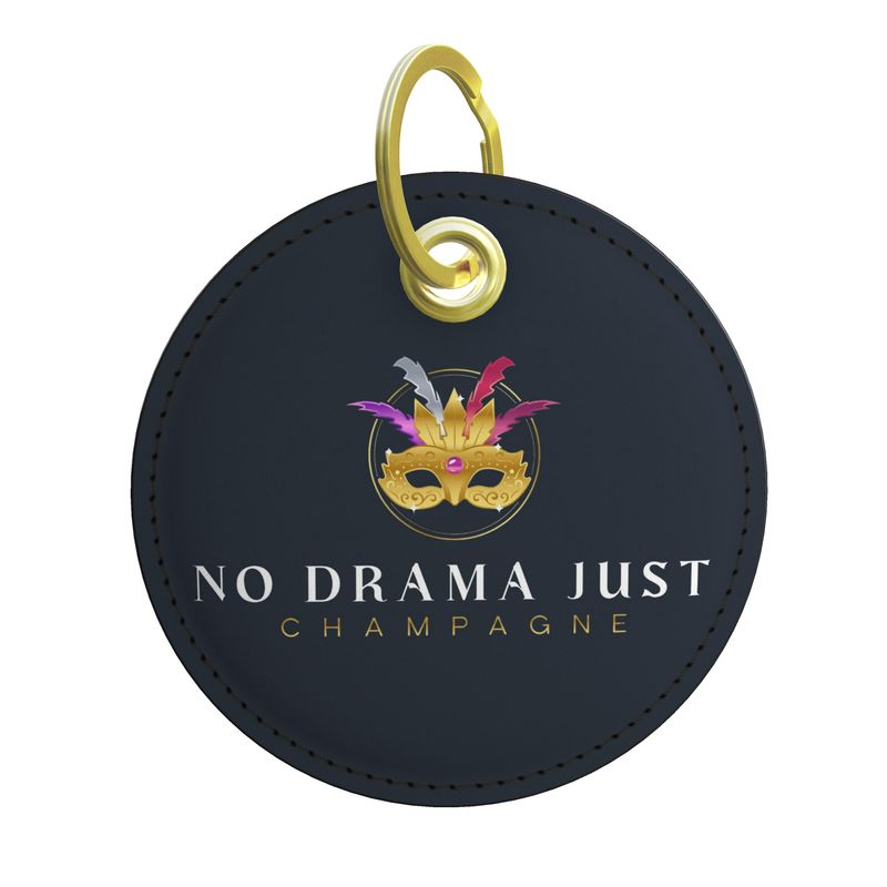 No Drama Just Champagne Key Ring | Ideal Present for Wine Enthusiasts