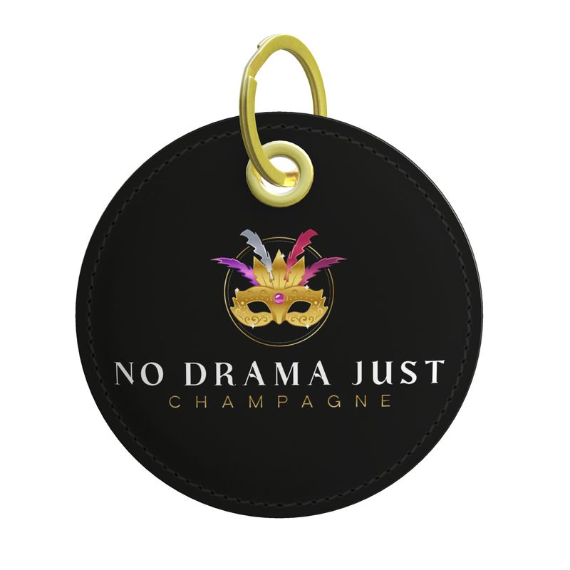 No Drama Just Champagne Key Ring - Stylish Accessory for Everyday