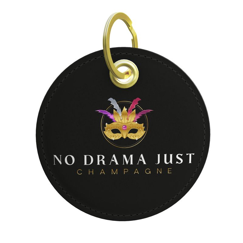 No Drama Just Champagne Key Ring - Stylish Accessory for Everyday