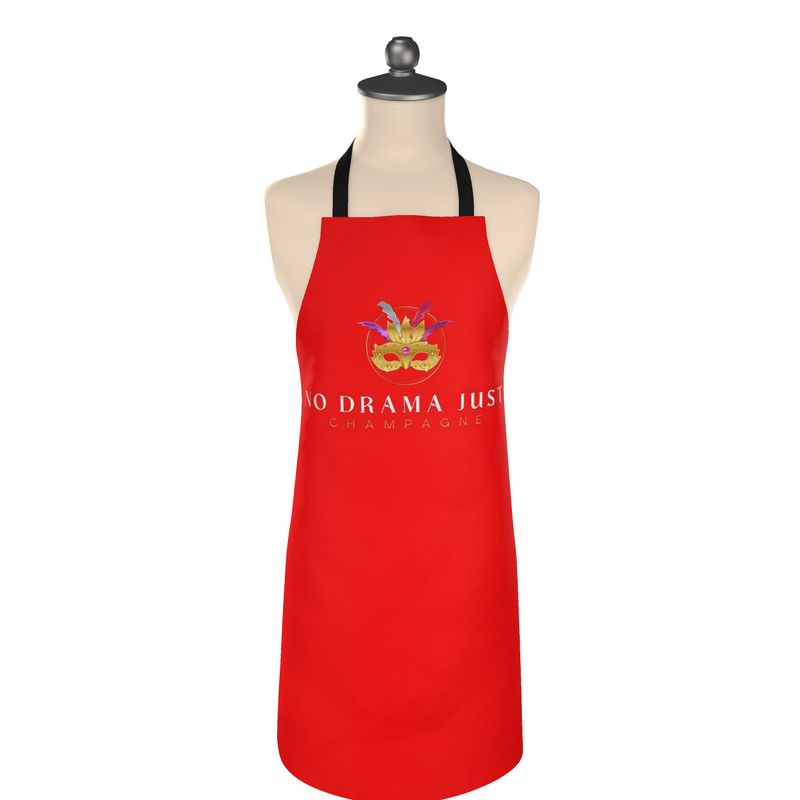 No Drama Just Champagne Apron – Fun & Stylish Kitchen Gear