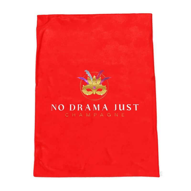 Cosy Luxury Sherpa Throw: No Drama Just Champagne