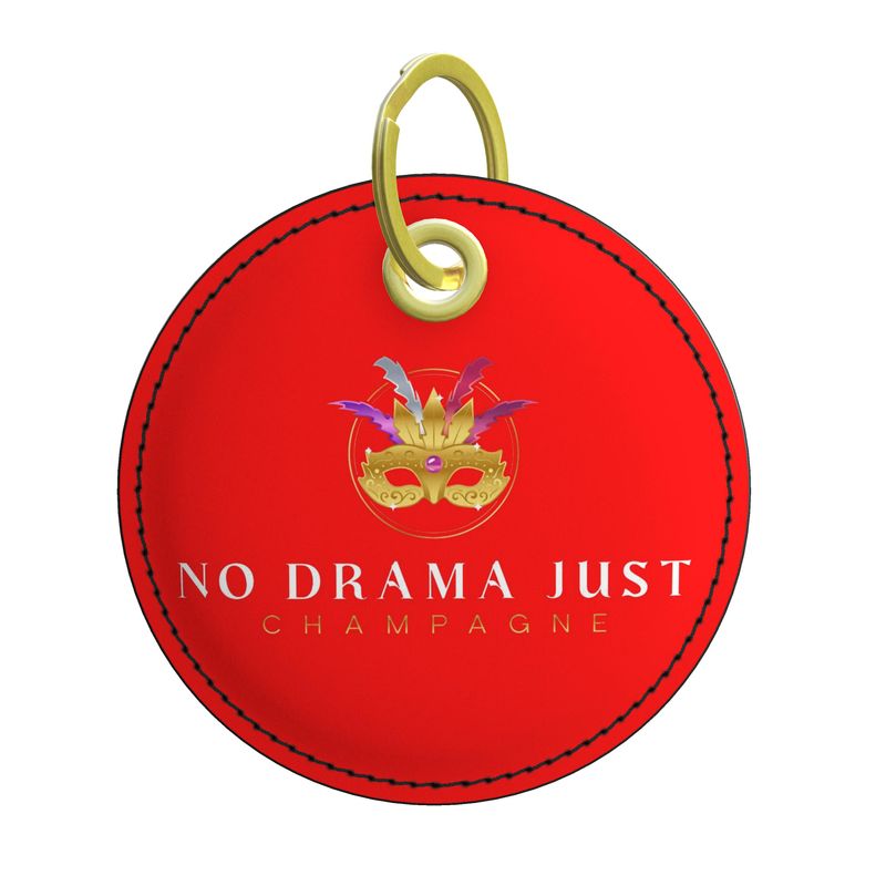 No Drama Just Champagne Key Ring - Fun Gift for Wine Lovers