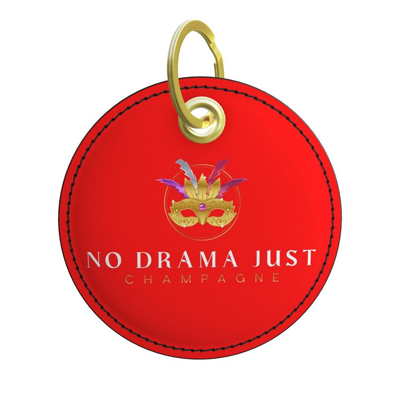 No Drama Just Champagne Key Ring - Fun Gift for Wine Lovers
