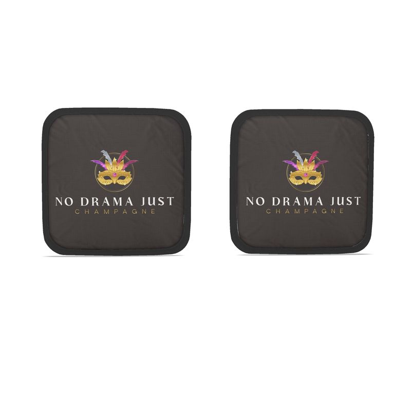 Chic No Drama Just Champagne Pot Grabs - Set of Two for Cooking