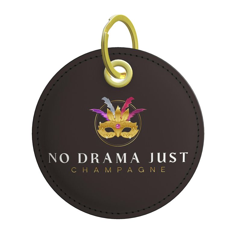 No Drama Just Champagne Key Ring - Perfect Gift for Wine and Bubbly Enthusiasts
