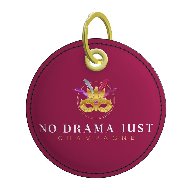 No Drama Just Champagne Key Ring - Perfect for Celebrations