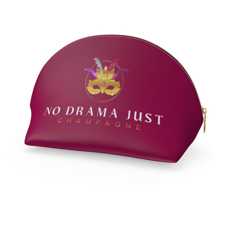 Chic No Drama Just Champagne Makeup Bag | Travel Cosmetic Case
