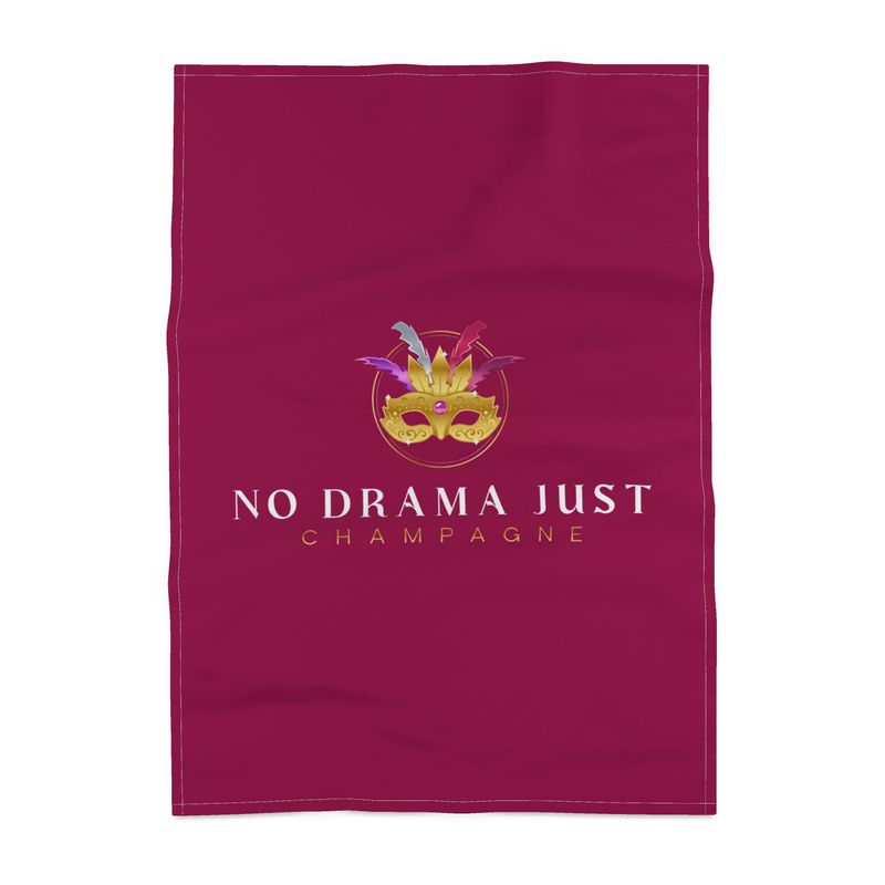 Chic No Drama Just Champagne Tea Towel for Elegant Kitchens