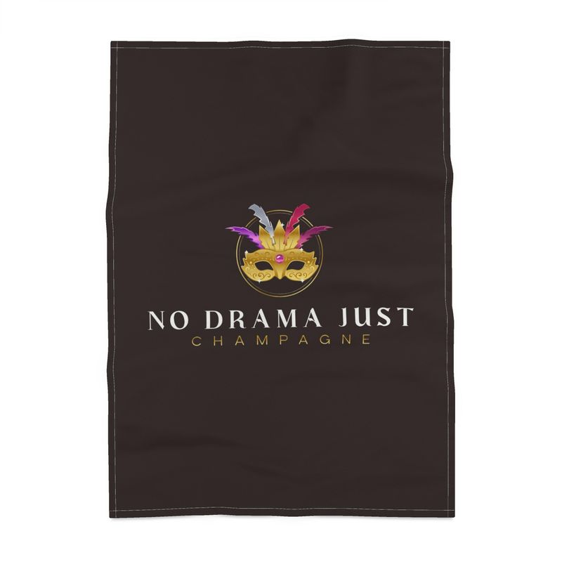 No Drama Just Champagne Tea Towel | Stylish Home and Bar Accessory
