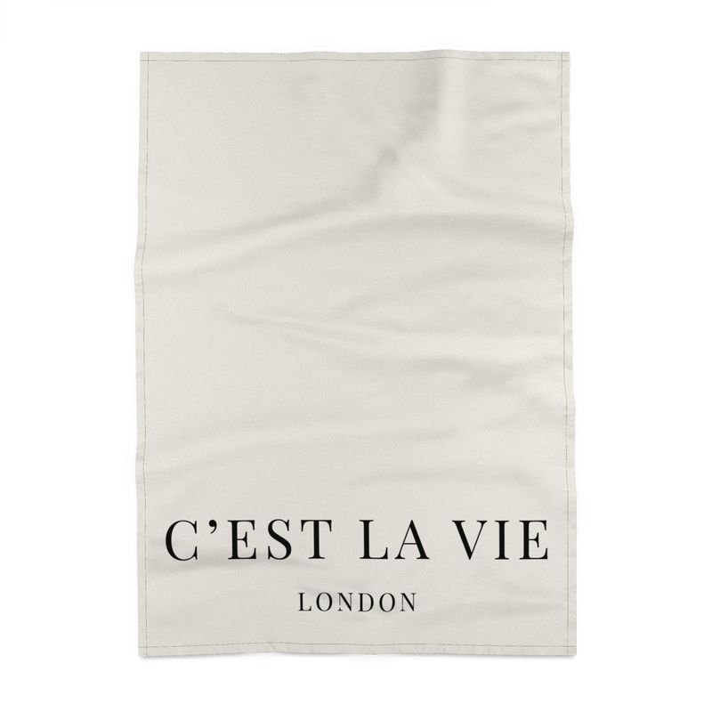 C'EST LA VIE Tea Towel - Chic French Kitchen Decor