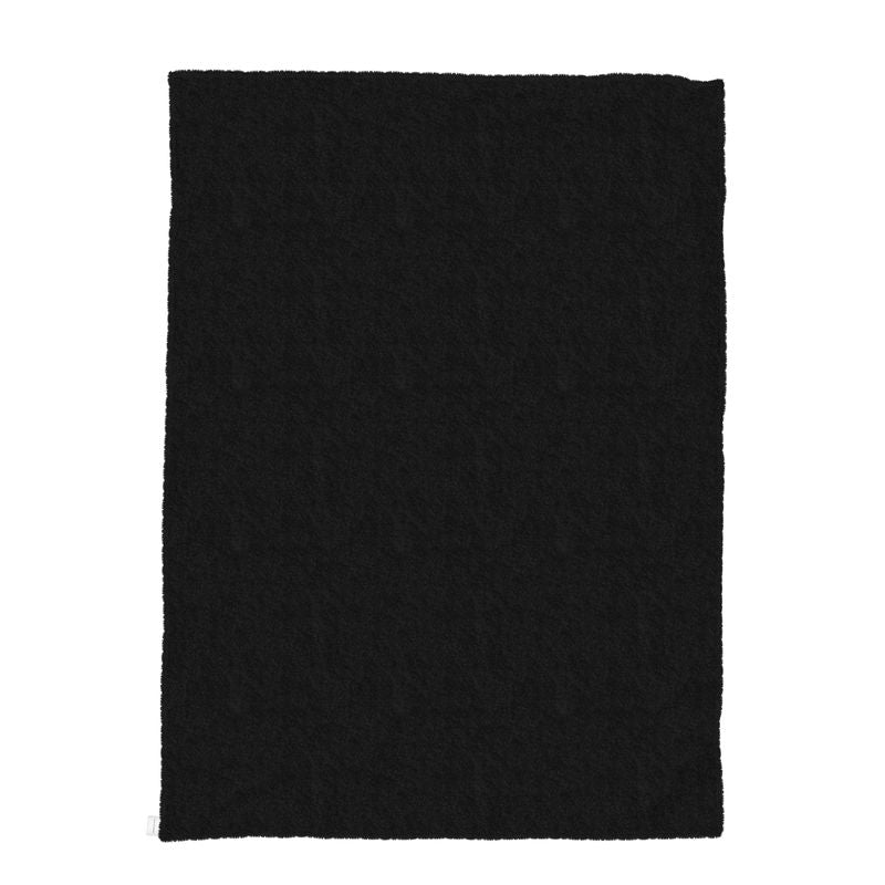 Luxury C'EST LA VIE Black Sherpa Throw - Soft & Stylish Blanket