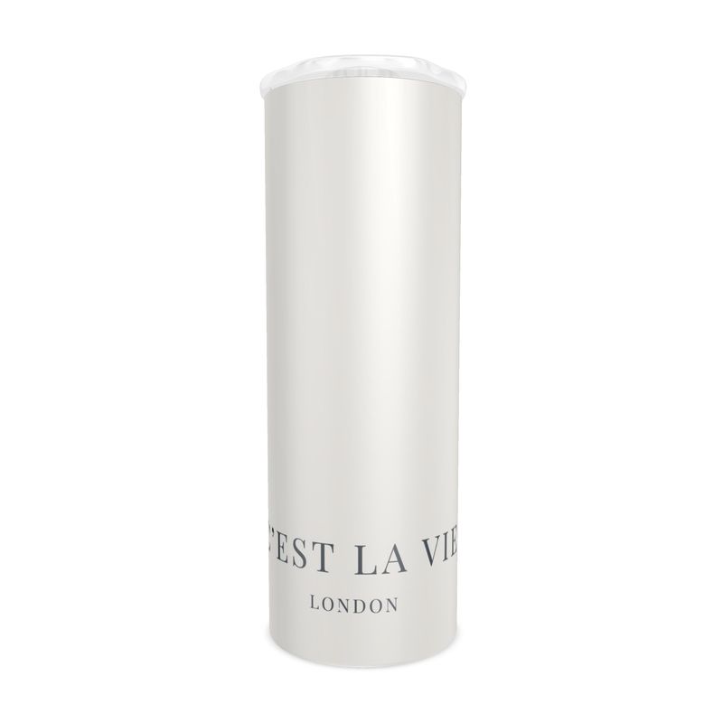 C'EST LA VIE Cream Water Bottle - Trendy Eco-Friendly Gift
