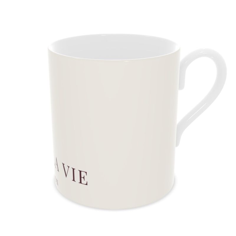 C'EST LA VIE Mug | Premium Fine Bone China Coffee Cup