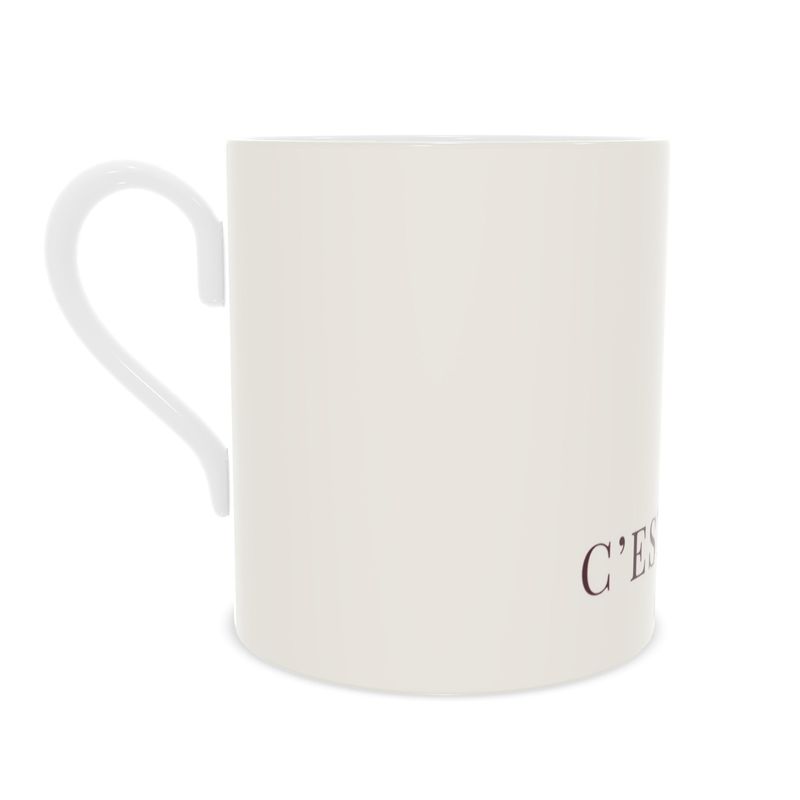 C'EST LA VIE Mug | Premium Fine Bone China Coffee Cup