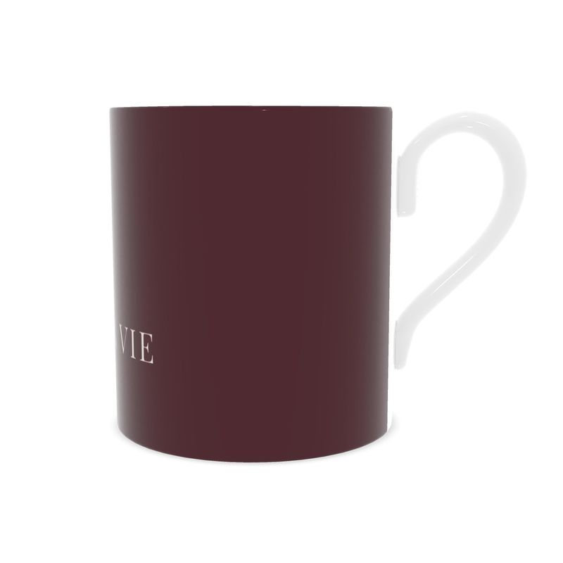 Chic C'EST LA VIE Fine Bone China Mug - Perfect for Tea & Coffee