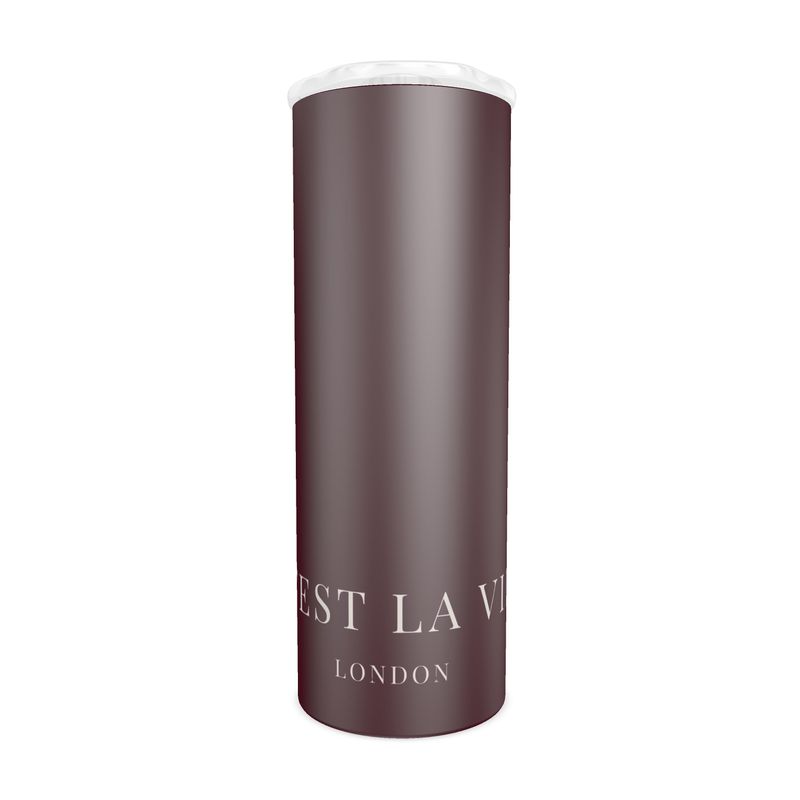 C'EST LA VIE Burgundy Water Bottle - Stylish & Durable