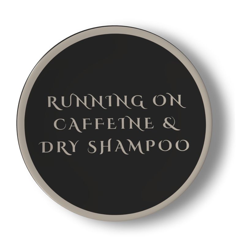 Running On Caffeine & Dry Shampoo: Set of 2 Bone China Plates