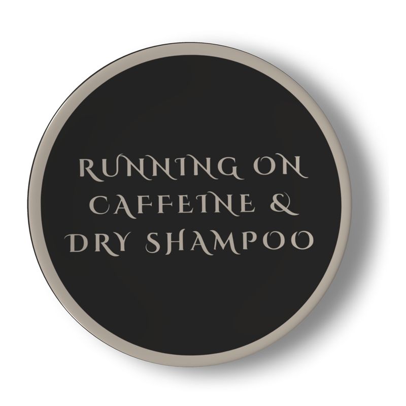 Running On Caffeine & Dry Shampoo: Set of 2 Bone China Plates