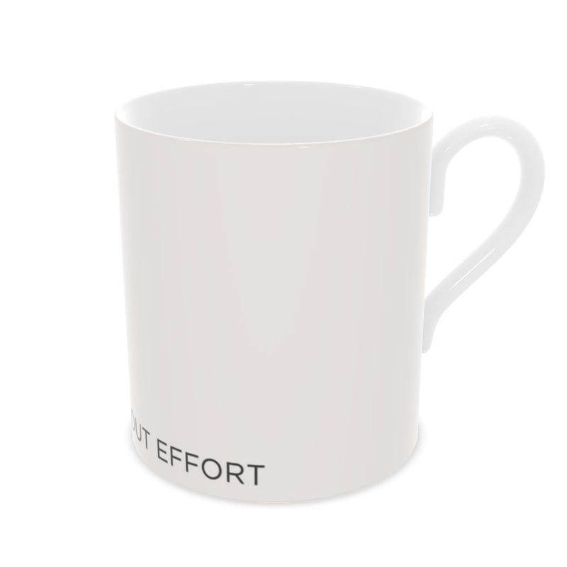 Chic Blush Pink Bone China Mug - Elegance Without the Effort