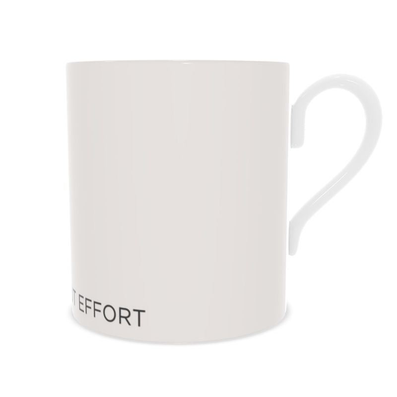 Chic Blush Pink Bone China Mug - Elegance Without the Effort