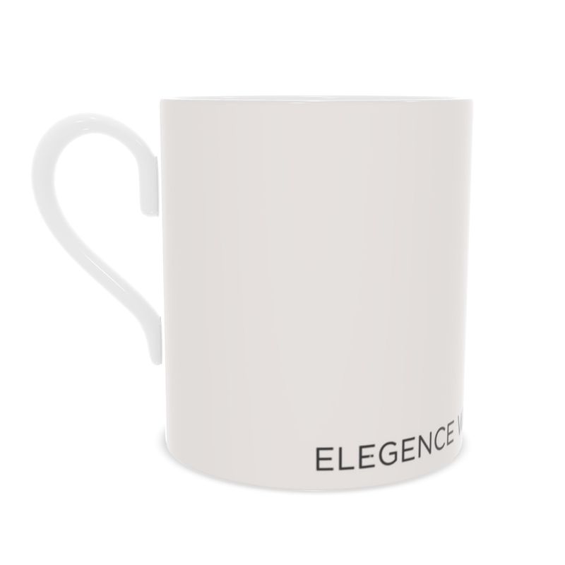 Chic Blush Pink Bone China Mug - Elegance Without the Effort