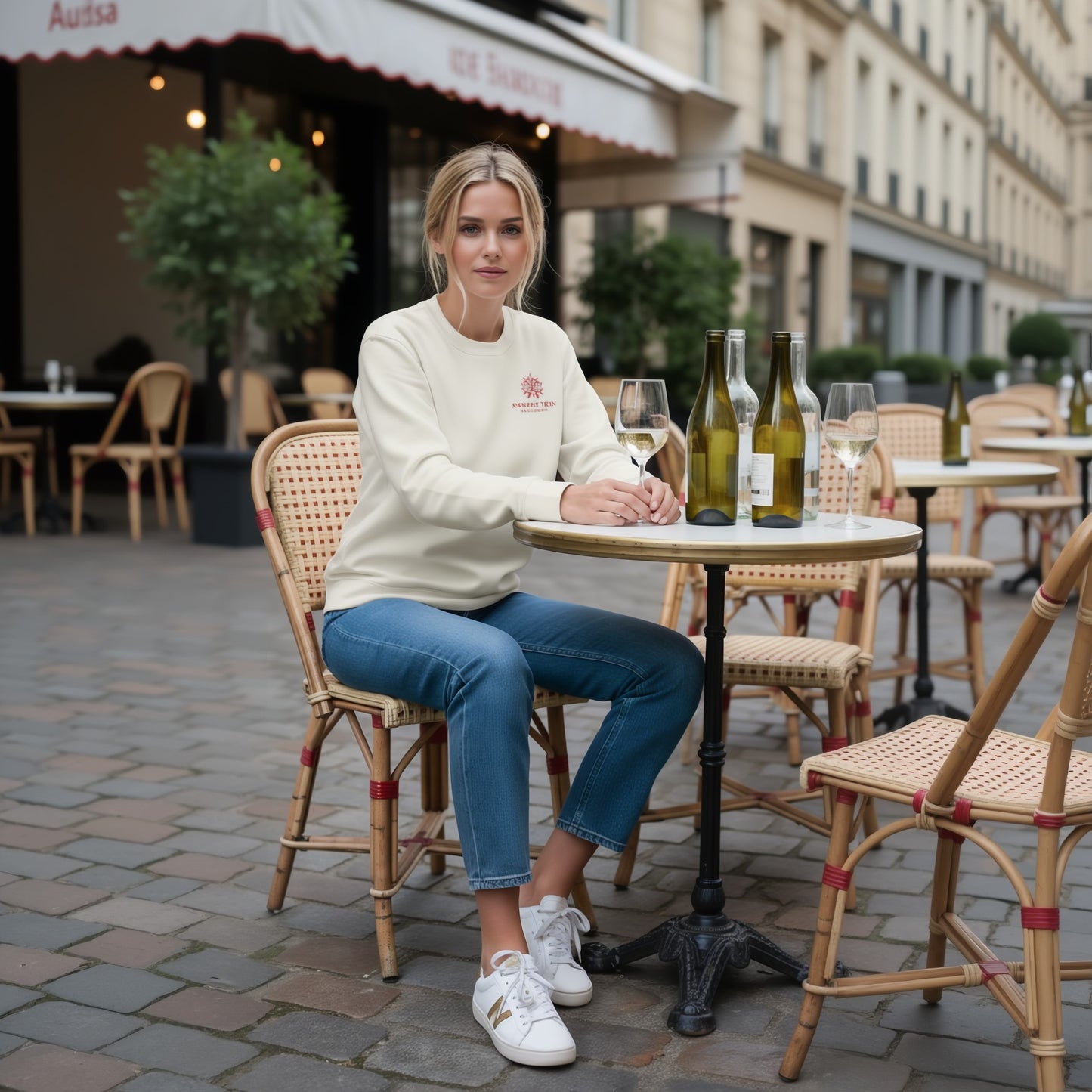 Chic Namaste Then Chardonnay Sweatshirt | Luxury Style & Comfort