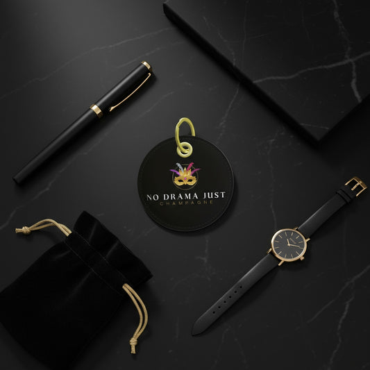 No Drama Just Champagne Key Ring - Stylish Accessory for Everyday