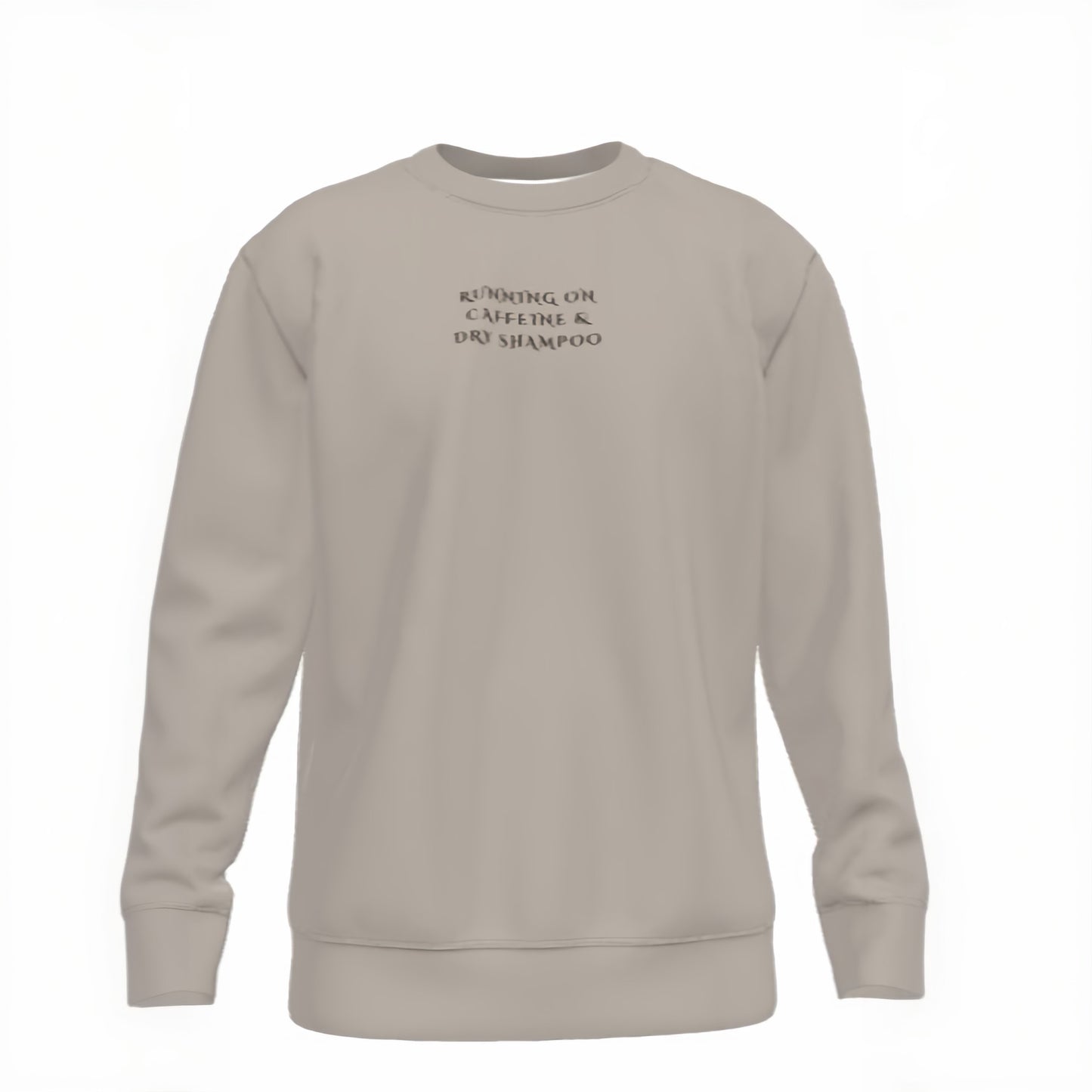 Running on Caffeine Sweatshirt - Cute Dry Shampoo Gift for Busy Women