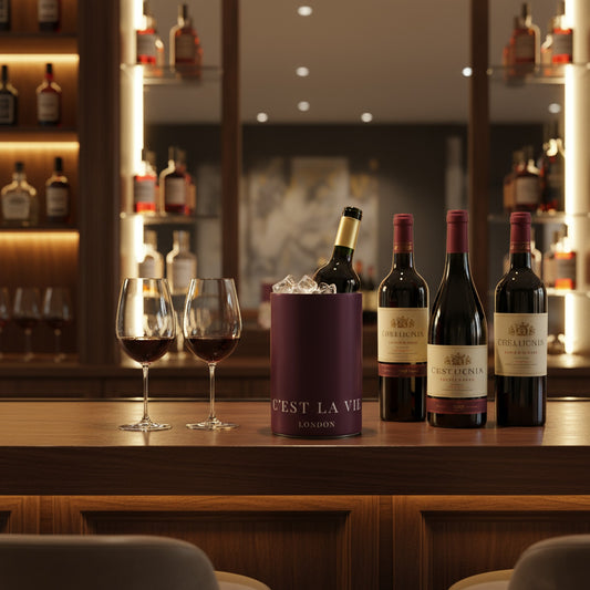 C'EST LA VIE Luxury Wine Cooler - Elegant Wine Chiller for Stylish Entertaining