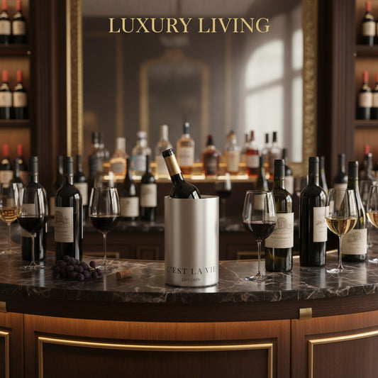 C'EST LA VIE Luxury Wine Cooler - Elegant Wine Chiller for Stylish Entertaining