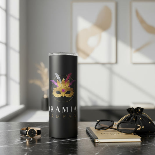 No Drama Just Champagne - Black Water Bottle for Wine Lovers