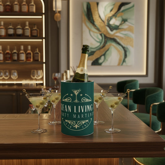 Chic Clean Living & Dirty Martinis Wine Cooler - Perfect Gift for Hosts