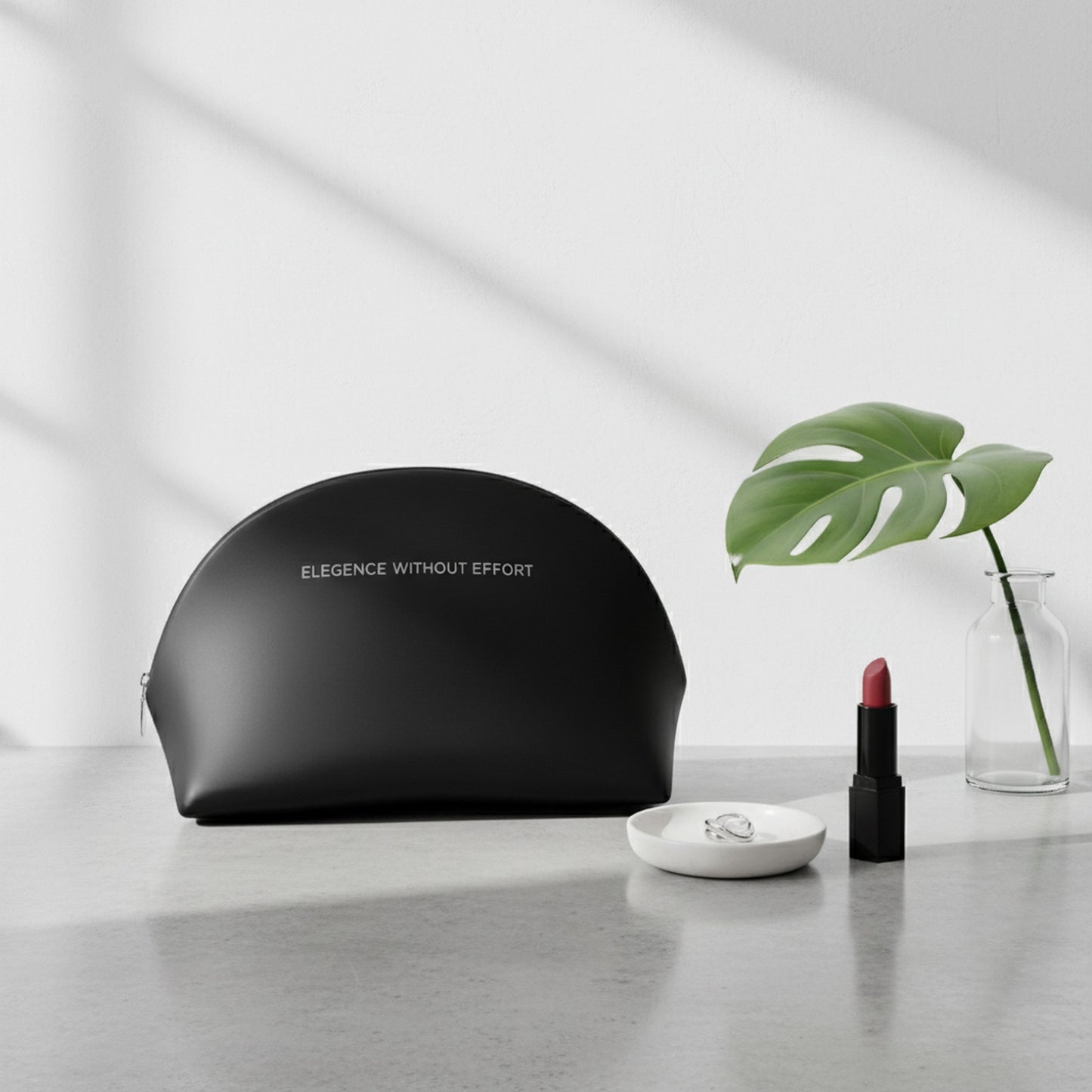 Elegance Without Effort Makeup Bag - Chic & Stylish Cosmetic Pouch