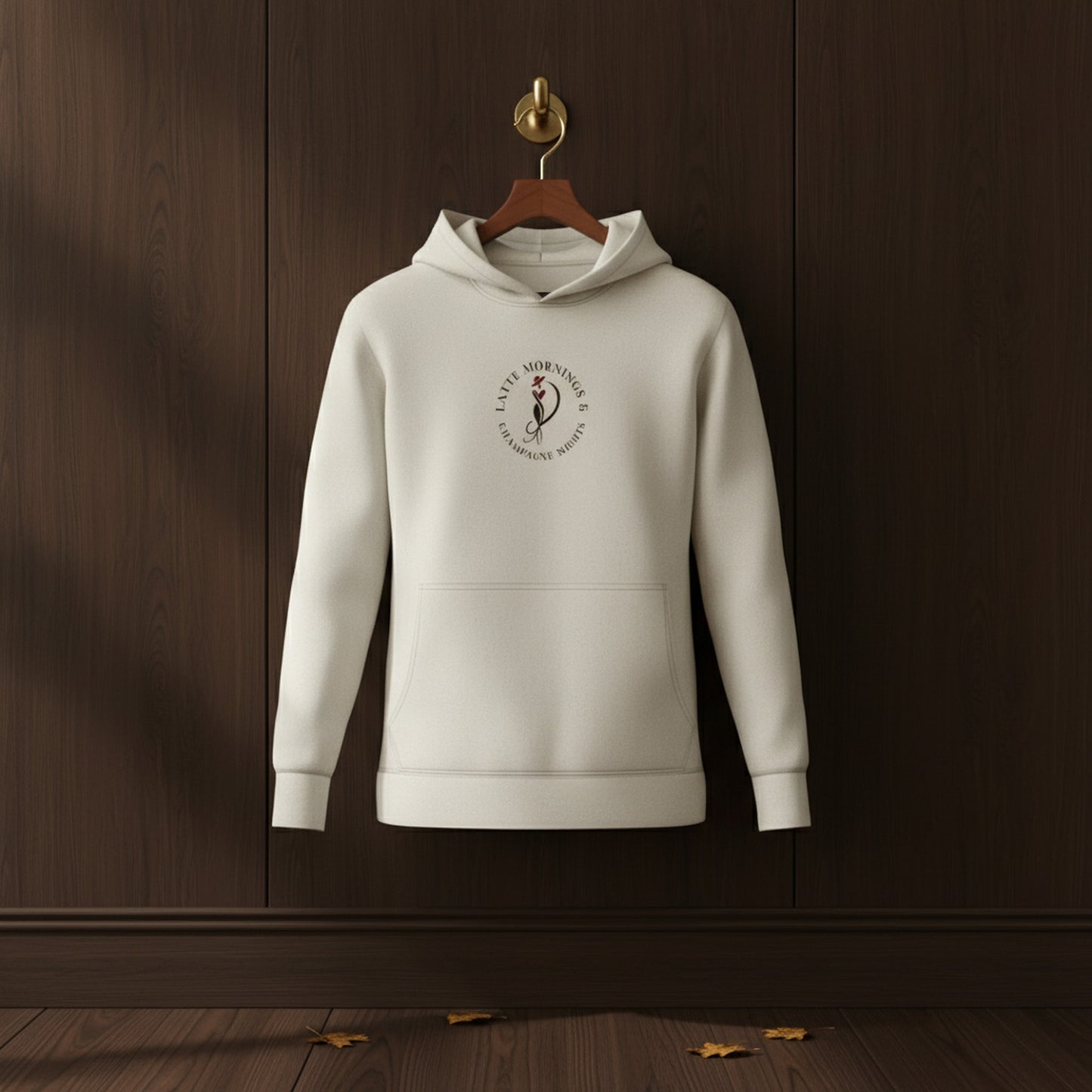 Chic Latte Mornings Champagne Nights Hoodie