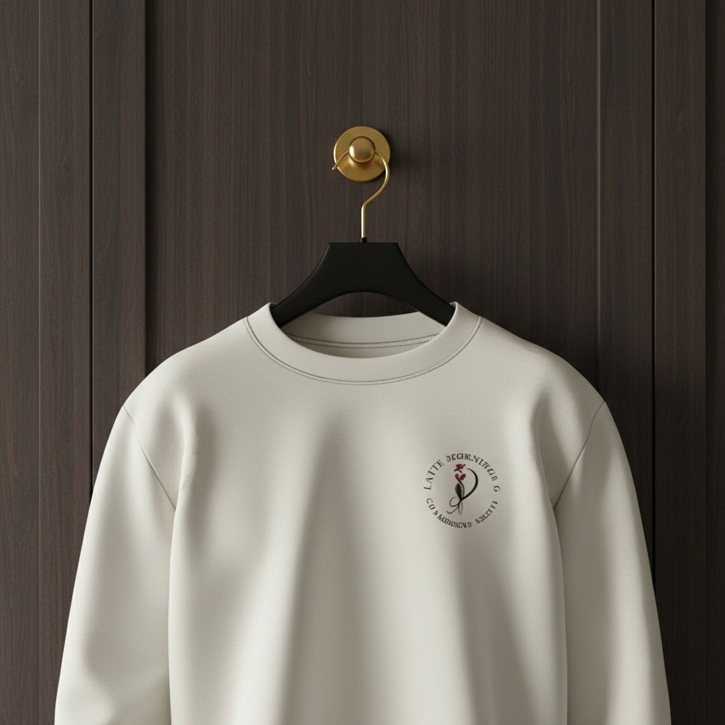 Chic Latte Mornings Champagne Nights Sweatshirt - Trendy Comfy Apparel