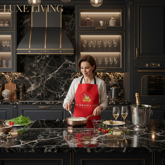 No Drama Just Champagne Apron – Fun & Stylish Kitchen Gear