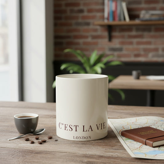 C'EST LA VIE Mug | Premium Fine Bone China Coffee Cup